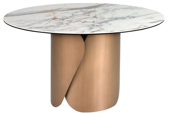 -25 % Dny MOMENTI– Angel Cerdá Bílý porcelánový jídelní stůl No. 1182, Ø 140 cm