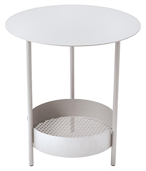 Bílý kovový zahradní odkládací stolek Fermob Salsa 50 cm