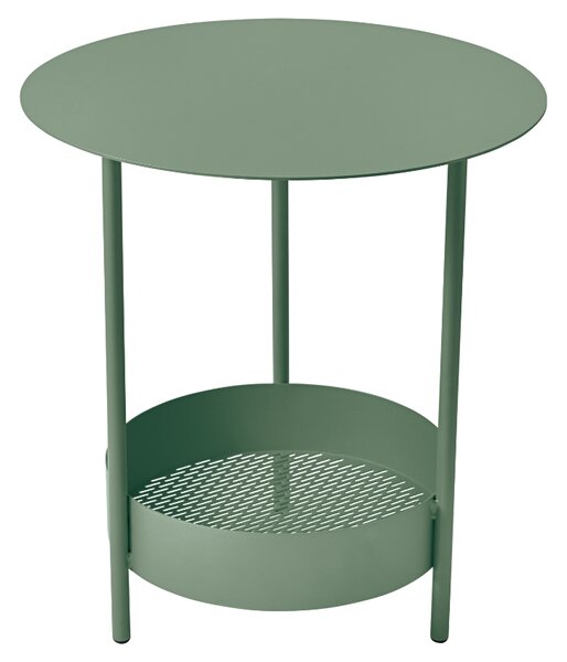 Kaktusově zelený kovový zahradní odkládací stolek Fermob Salsa 50 cm