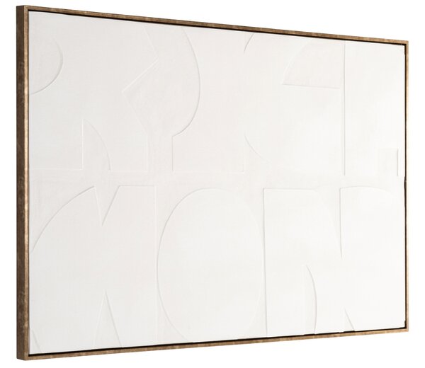 Richmond Bílý abstraktní obraz Decadence 80 x 120 cm