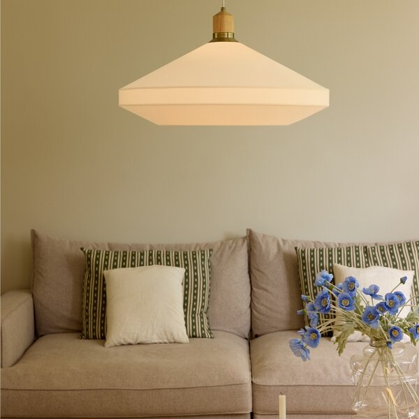 Halo Design Krémově bílé závěsné světlo Paris Soft 72 cm