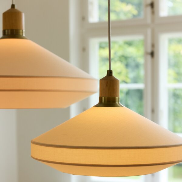 Halo Design Krémově bílé závěsné světlo Paris Soft 40 cm