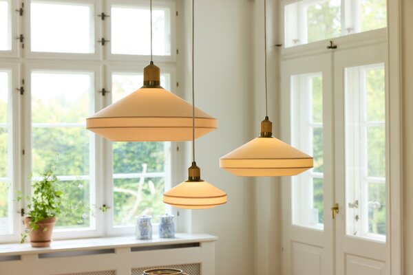 Halo Design Krémově bílé závěsné světlo Paris Soft 40 cm