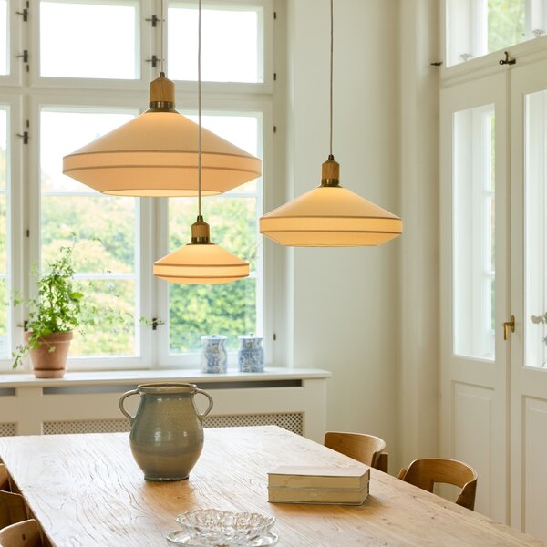 Halo Design Krémově bílé závěsné světlo Paris Soft 40 cm