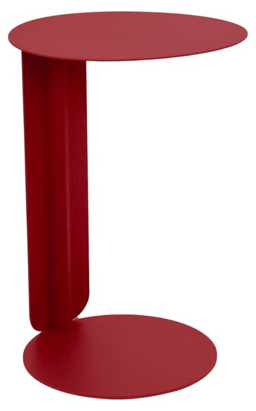 Červený kovový zahradní odkládací stolek Fermob Bebop 40 cm