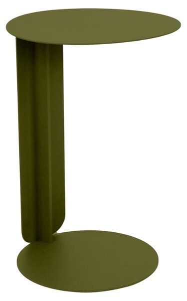 Zelený kovový zahradní odkládací stolek Fermob Bebop 40 cm