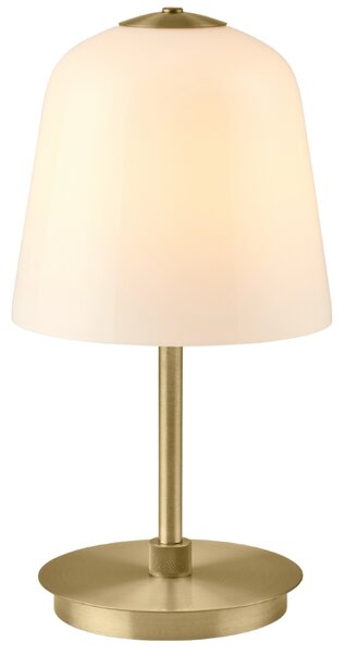 Halo Design Bílá skleněná nabíjecí stolní LED lampa Room 49 28 cm