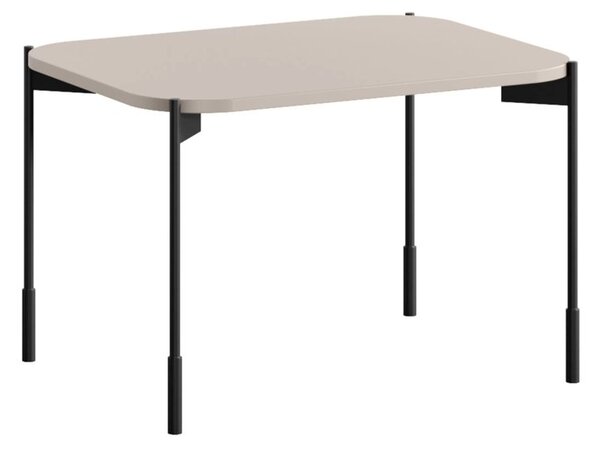 Obdélníkový konferenční stolek Sonatia 60 cm na kovových nohách - kašmír