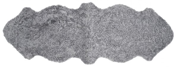 Skinnwille Home Collection Kudrnatá australská kožešina Curly Charcoal, stříbřitě šedá, 180x60 cm