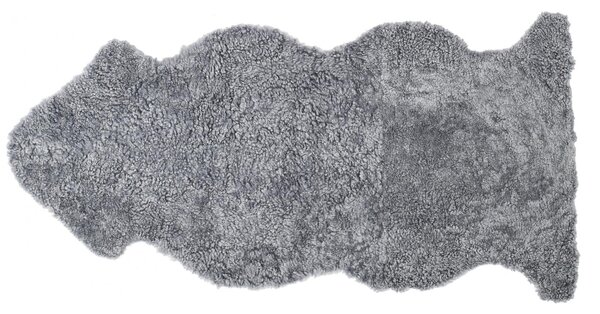 Skinnwille Home Collection Kudrnatá australská kožešina Curly Charcoal, stříbřitě šedá, 135x60 cm