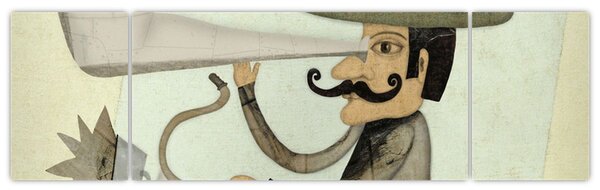 Astronom na kole (170x50 cm)