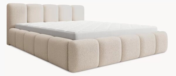 Postel s úložným prostorem Tesia 160x200 - béžové buklé Quelle 03