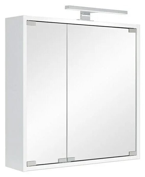 Riva Zrcadlová skříňka s LED osvětlením Flora, 60 × 60 × 14,5 cm