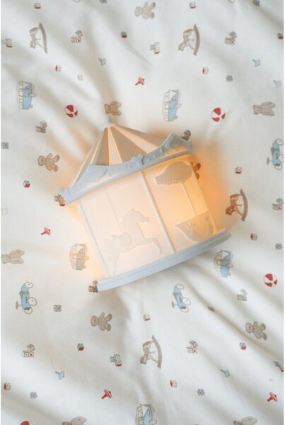 Světle žluté dětské povlečení do postýlky z bio bavlny 100x140 cm Vintage Toys – Cam Cam Copenhagen