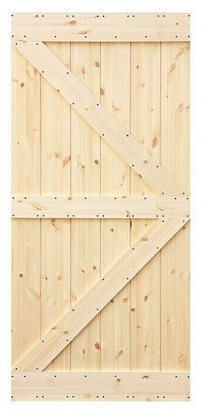 LOFT Posuvné dveře Rustik KK, 846 × 1985 mm, borovice, dřevo masiv