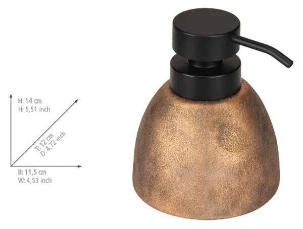 Keramický dávkovač mýdla v bronzové barvě 300 ml Tremea – Wenko