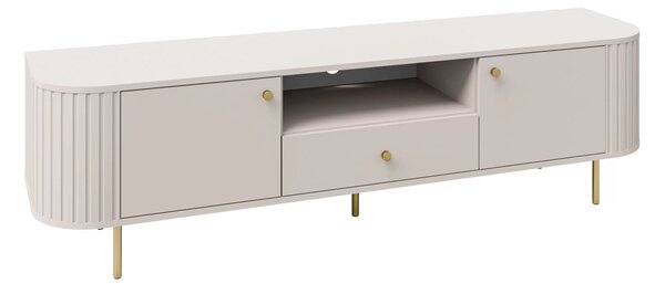 TV stolek se zásuvkou Lento 181 cm - pískově béžový