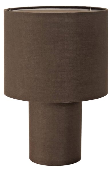 PR Home Leah stolní lampa bavlna výška 28cm hnědá
