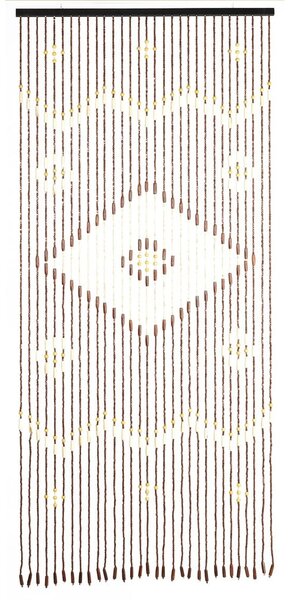 Bambusový závěs do dveří v přírodní barvě 90x200 cm Rhombus – Maximex