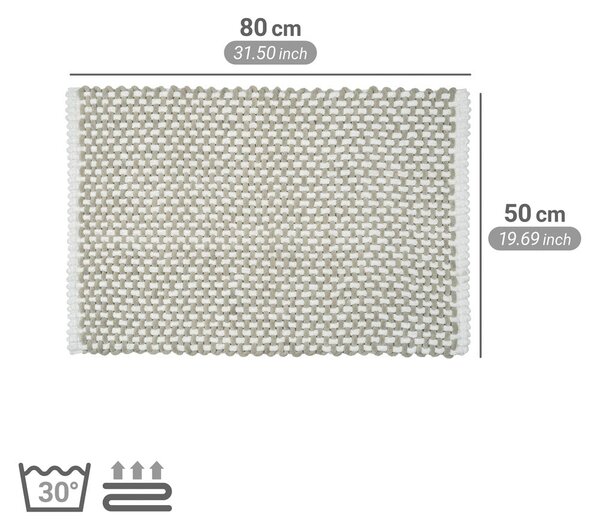Béžová textilní koupelnová předložka 50x80 cm Covelo – Wenko