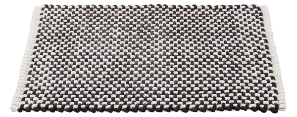 Černobílá textilní koupelnová předložka 50x80 cm Covelo – Wenko