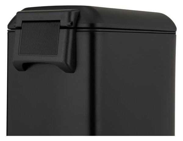 Matně černý nášlapný ocelový odpadkový koš 12 l Design – Wenko