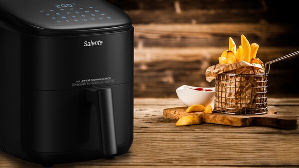 Salente AirFit, horkovzdušná fritéza 4v1, 3,5 l, černá