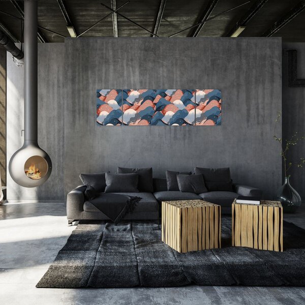 Obraz - Vlny a kopce (170x50 cm)