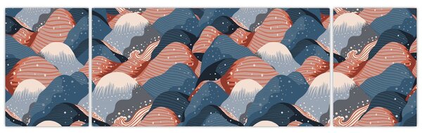Obraz - Vlny a kopce (170x50 cm)