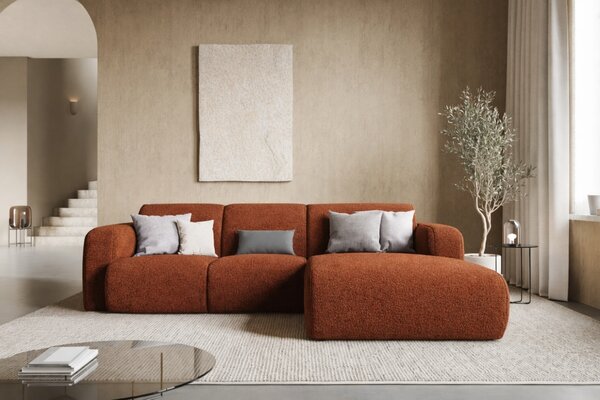 -25 % Dny MOMENTI– Windsor & Co Bouclé rohová pohovka Lola 250 cm, pravá