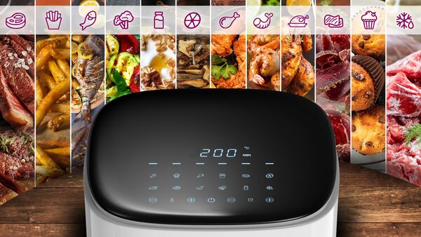Salente AirFit, horkovzdušná fritéza 4v1, 3,5 l, bílá