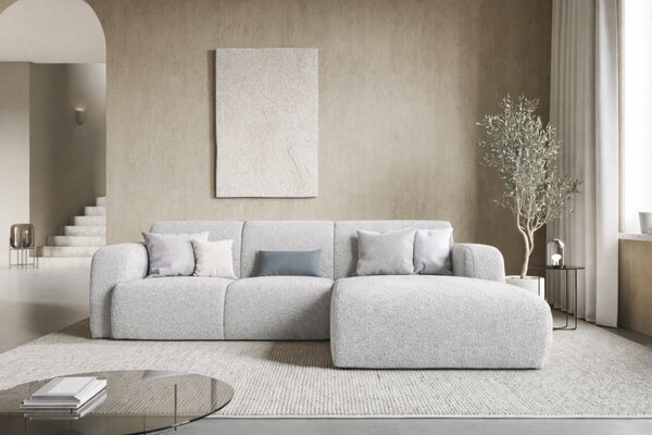 Windsor & Co Bouclé rohová pohovka Lola 250 cm, pravá