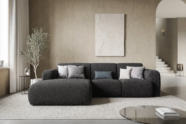 -25 % Dny MOMENTI– Windsor & Co Bouclé rohová pohovka Lola 250 cm, levá
