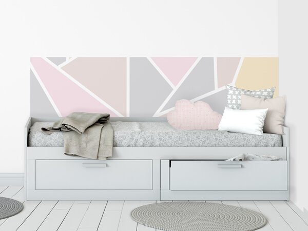 FUGU Pruh za postel - Geometric emotion yellow pink Varianta ochrany zdi: Delší strana postele 200x65 cm