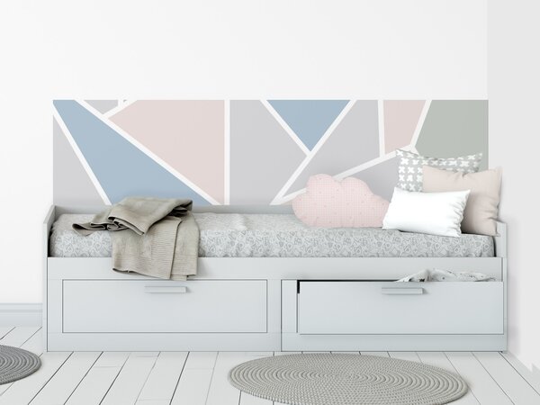 FUGU Pruh za postel - Geometric emotion blue Varianta ochrany zdi: Delší strana postele 200x65 cm