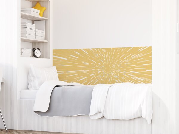 FUGU Ochrana zdi za postel - Skok do hyperprostoru yellow Varianta ochrany zdi: Delší strana postele 200x65 cm