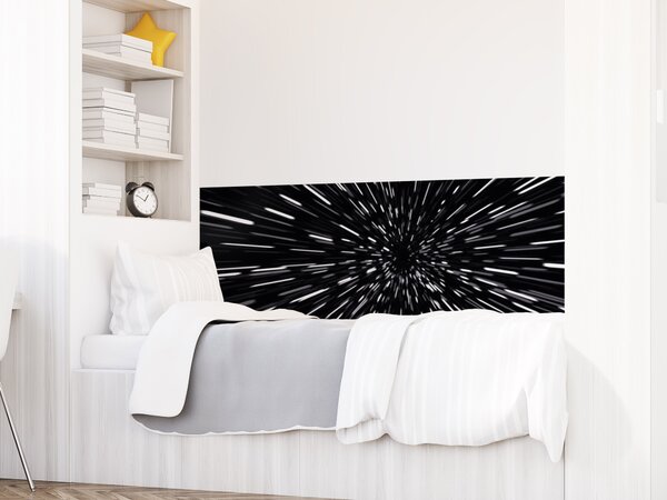 FUGU Ochrana zdi za postel - Skok do hyperprostoru black Varianta ochrany zdi: Delší strana postele 200x65 cm