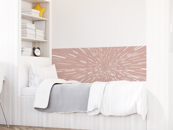 FUGU Ochrana zdi za postel - Skok do hyperprostoru pink Varianta ochrany zdi: Delší strana postele 200x65 cm