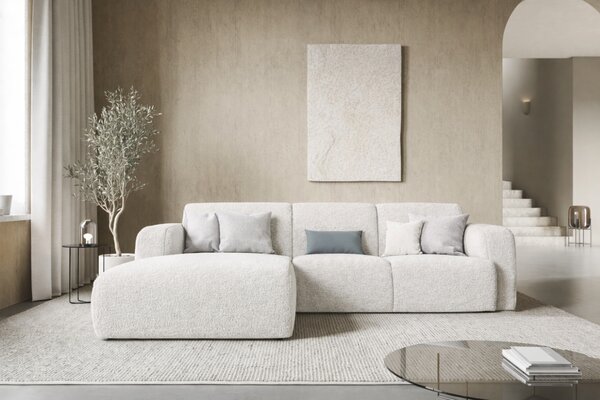 -25 % Dny MOMENTI– Windsor & Co Bouclé rohová pohovka Lola 250 cm, levá