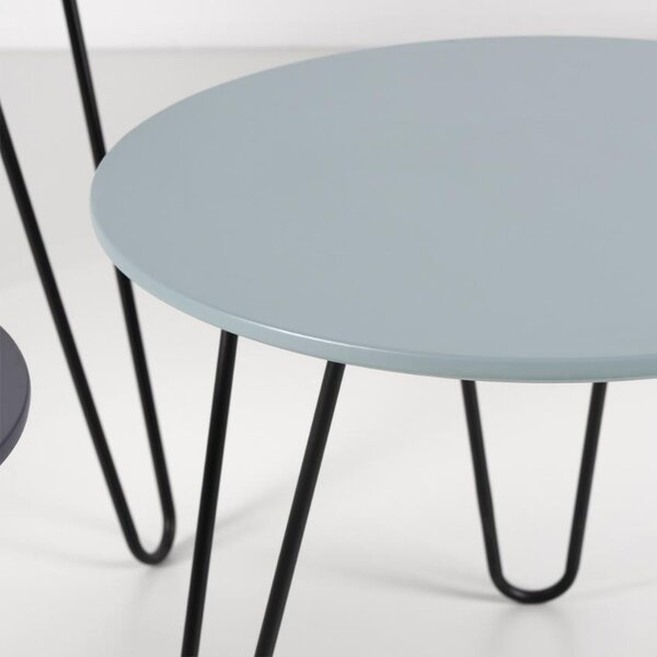 Set tří barevných konferenčních stolků Somcasa Fabio 60/50/40 cm