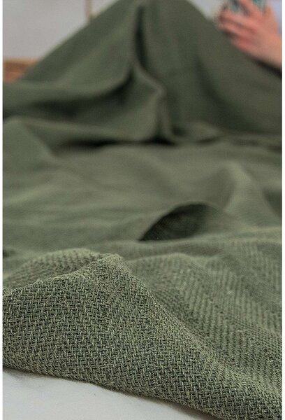 Khaki přehoz 240x220 cm Marla – Mijolnir