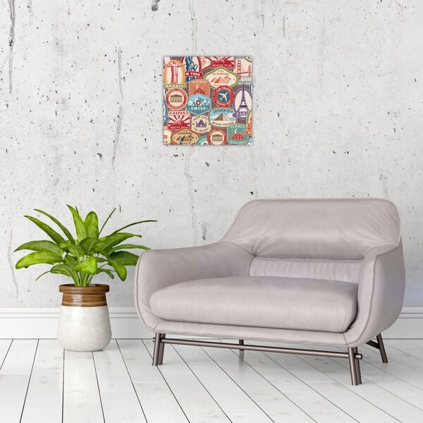 Obraz cestovatele (30x30 cm)