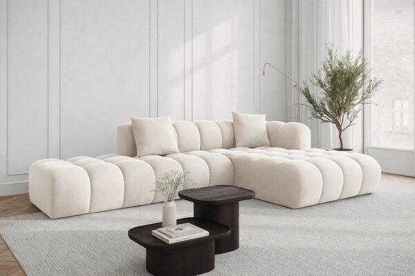 -25 % Dny MOMENTI– Windsor & Co Sametová rohová pohovka Halley 309 cm, pravá