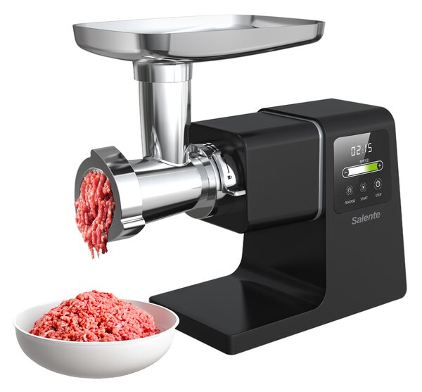 Salente MeatPlus, mlýnek na maso s digitálním dotykovým displejem, černý