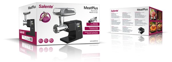 Salente MeatPlus, mlýnek na maso s digitálním dotykovým displejem, černý