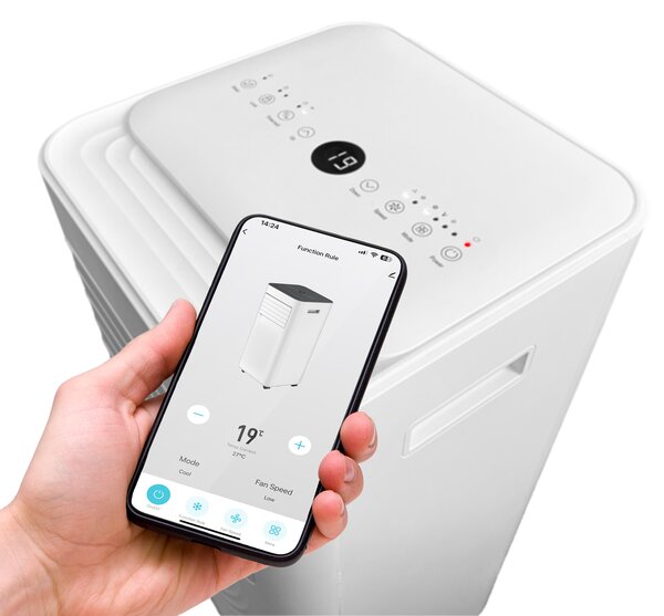 Salente SummerICE9, chytrá mobilní klimatizace, 9000 BTU, WiFi+Bluetooth, dálk. ovl