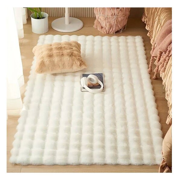 Slonovinový pratelný koberec 120x170 cm Bubble Emarald – Mila Home
