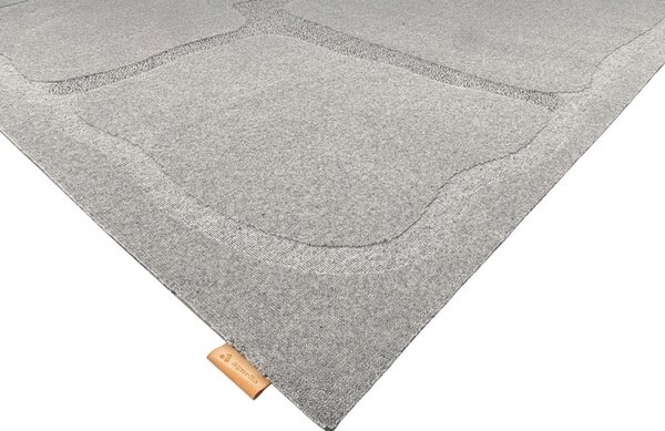 Šedý vlněný koberec 160x230 cm Morphic Organica – Agnella