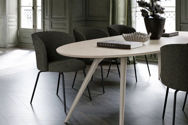 ​​​​​Dan-Form Šedý dubový rozkládací jídelní stůl DAN-FORM Eclipse 200-300 x 110 cm