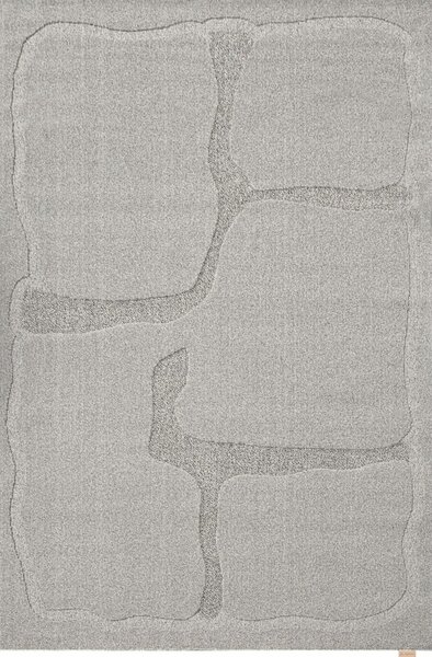 Šedý vlněný koberec 160x230 cm Morphic Organica – Agnella